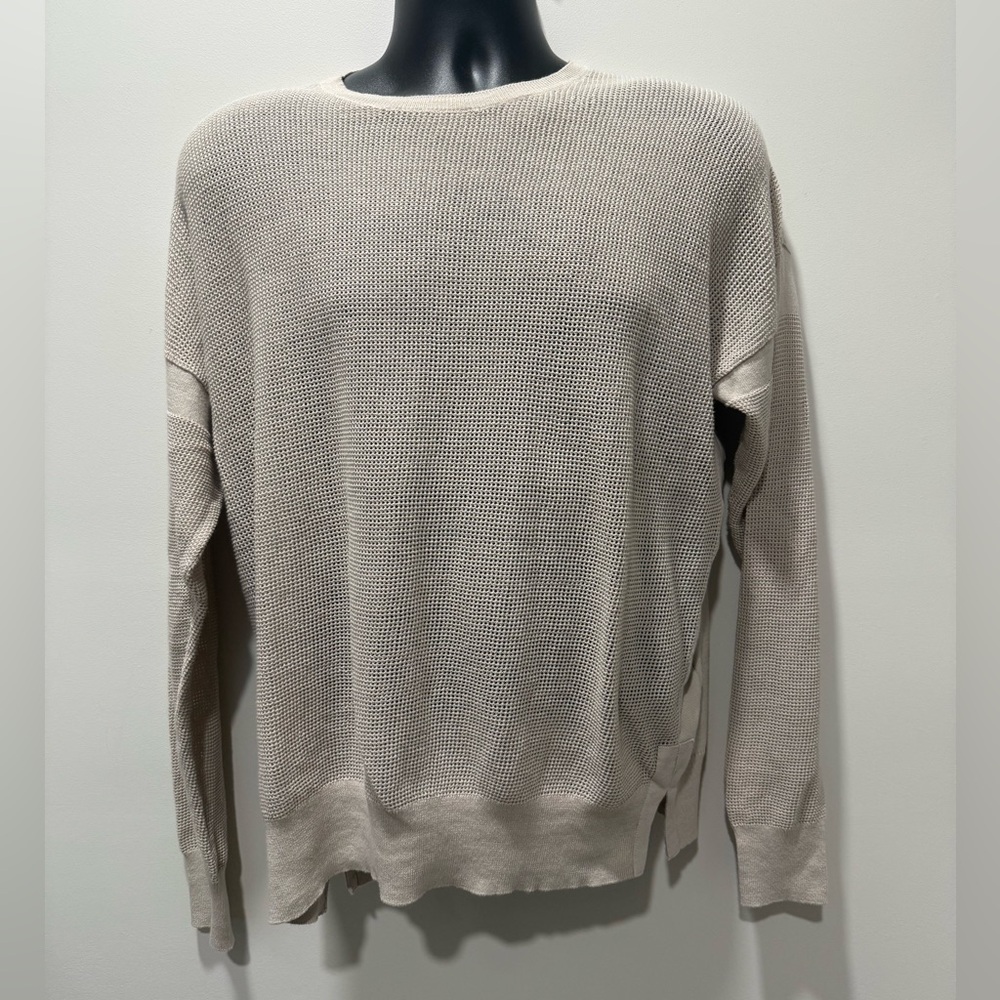 All Saints Men's Beige Crewneck Sweater